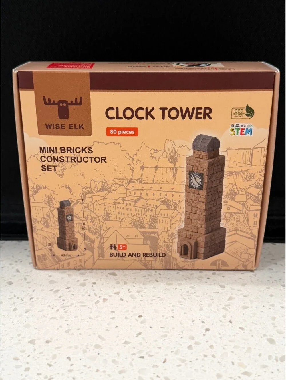 Wise Elk Clock Tower Mini Bricks Constructor Set
